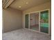Covered patio with stone flooring and view of the pool at 24478 N 166Th Ave, Surprise, AZ 85387