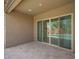 Covered patio with stone flooring and view of the pool at 24478 N 166Th Ave, Surprise, AZ 85387