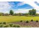 Community park featuring green grass, a playground, and walking trails at 40010 W Ganly Way, Maricopa, AZ 85138
