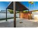 Outdoor pergola provides a shady spot for relaxing or entertaining in the backyard at 720 E Chilton Dr, Tempe, AZ 85283