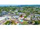 Aerial view of a neighborhood featuring a blue swimming pool at 724 W Missouri Ave, Phoenix, AZ 85013