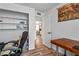 Office space featuring a large closet and wood flooring at 8116 N 55Th Dr, Glendale, AZ 85302