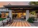 Outdoor patio with seating area and covered pergola, perfect for relaxation and outdoor dining at 9921 E Doubletree Ranch Rd, Scottsdale, AZ 85258