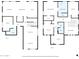 Floor plan showing first and second floor layouts including bedrooms, baths, kitchen, living room and dining area at 11965 W Monte Vista Rd, Avondale, AZ 85392