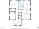 Home floor plan showing second floor layout of bedrooms, baths and W.I.C at 11965 W Monte Vista Rd, Avondale, AZ 85392