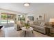 Inviting living room featuring comfortable seating, stylish decor, and a view of the pool at 1509 W Kiowa Ave, Mesa, AZ 85202