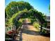 Picturesque walkway lined with lush greenery, creating a tranquil and inviting atmosphere at 3037 E Hobart St, Gilbert, AZ 85296