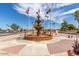 A decorative fountain welcomes visitors and residents to the community at 506 S 81St Pl, Mesa, AZ 85208