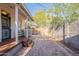The back yard features a privacy fence and a covered porch for outdoor entertaining and relaxation at 711 E Mckinley St, Phoenix, AZ 85006
