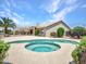 Backyard pool and spa with an outdoor covered patio area, perfect for entertaining at 15377 W Catalina Ct, Goodyear, AZ 85395