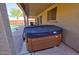 Cozy outdoor space featuring a luxurious hot tub for relaxation and enjoyment at 2008 N Pablo Ct, Casa Grande, AZ 85122