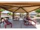 Shaded picnic area with tables and benches provides an inviting space for outdoor dining and gatherings at 2176 W Larissa Ln, San Tan Valley, AZ 85144