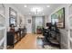 Well-lit home office with hardwood floors, stylish décor, and functional desk setup, perfect for productivity at 2316 N 81St St, Scottsdale, AZ 85257