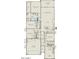 Detailed home floor plan showcasing the layout of bedrooms, bathrooms, kitchen, gathering room, and patio at 25340 N 172Nd Dr, Surprise, AZ 85387