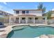 View of the backyard pool and patio area of this beautiful home at 27053 N 172Nd Ln, Surprise, AZ 85387