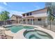 Backyard pool and spa with privacy fence, ideal for relaxation at 27053 N 172Nd Ln, Surprise, AZ 85387