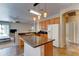 Eat-in kitchen featuring an island and ample counter space at 3128 W Belle Ave, San Tan Valley, AZ 85144