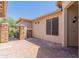 Paver patio with an iron gate at 3173 E Canyon Way, Chandler, AZ 85249