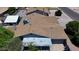 Aerial view showcasing the roof and the yard behind the house at 4822 N 63Rd Ln, Phoenix, AZ 85033