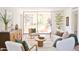 Cozy living room with modern furniture, textured rug, and an open concept design at 5246 N 20Th St # B1, Phoenix, AZ 85016