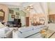 Comfortable living room showcasing vaulted ceilings and open floor plan at 6422 N 77Th Way, Scottsdale, AZ 85250