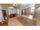 Grand foyer with ornate lighting fixture and decorative rug at 10794 S Coolwater Dr, Goodyear, AZ 85338