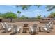 Outdoor backyard with seating and a fire pit, a great space for relaxing and enjoying the outdoors at 12682 N 80Th Pl, Scottsdale, AZ 85260