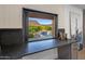 Kitchen window looking out to the pool area and backyard at 14518 N 99Th St, Scottsdale, AZ 85260