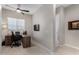 Convenient office room with a sleek ceiling fan and easy access to other areas at 17721 W Sandalwood Dr, Goodyear, AZ 85338