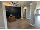 Office featuring modern decor and wood-look tile floors at 19929 W Marshall Ave, Litchfield Park, AZ 85340