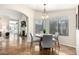 Cozy dining room featuring modern light fixture at 20044 N 30Th Pl, Phoenix, AZ 85050