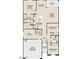 Detailed floor plan showcasing a 3-bedroom, 2-bath layout with a kitchen, dining area, great room, den, and two-car garage at 3334 E Valleyhigh Trl, San Tan Valley, AZ 85143