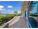 A wide, covered patio area with brick flooring and easy access to the Tempe Town Lake at 120 E Rio Salado E Pkwy # 102, Tempe, AZ 85281