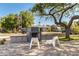 Landscaped front yard with outdoor seating and desert landscaping at 1338 E Granada Rd, Phoenix, AZ 85006