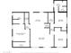 Detailed floor plan featuring dimensions for the primary bedroom, kitchen, living room, and bathrooms at 1367 E Mitchell Dr, Phoenix, AZ 85014