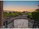 A beautiful neighborhood and mountain view from the upper patio of a luxury home at 14598 E Corrine Dr, Scottsdale, AZ 85259