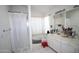 Bright bathroom with double sinks and a shower-tub combo at 16251 N 91St Dr, Peoria, AZ 85382