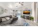 Living room boasting backyard views, a ceiling fan, and lots of natural light at 20038 N 38Th Ln, Glendale, AZ 85308