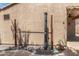 Backyard featuring a convenient outdoor shower area, perfect for rinsing off after a swim at 2063 S Edgewater --, Mesa, AZ 85209