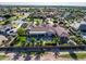 Aerial view of the property showcasing backyard, pool, landscaping, and community at 24695 S 195Th Way, Queen Creek, AZ 85142