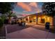 Scenic backyard featuring a covered patio, gravel landscaping, fire pit, BBQ and desert landscaping at 24695 S 195Th Way, Queen Creek, AZ 85142