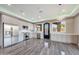 Modern kitchen with stainless steel appliances, quartz countertops, and sleek cabinets at 26204 S Washington St, Chandler, AZ 85249