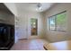 View of kitchen with window, backyard views, and laundry hookups at 38065 N Cave Creek Rd # 2, Cave Creek, AZ 85331