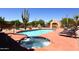 Enjoy the sparkling pool and hot tub combo, surrounded by lush landscaping at 38065 N Cave Creek Rd # 2, Cave Creek, AZ 85331