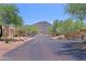 Community street view featuring desert landscaping, and mountain views in the distance at 38065 N Cave Creek Rd # 2, Cave Creek, AZ 85331