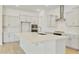 Modern kitchen featuring a large island, stainless steel appliances, and white cabinets at 4933 W Capistrano Ave, Laveen, AZ 85339