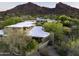 View of the exterior elevation showcasing a unique design and well-kept surrounding landscape at 6306 N Camelback Manor Dr, Paradise Valley, AZ 85253