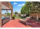 Relaxing backyard featuring lounge chairs and water views at 6376 W Louise Dr, Glendale, AZ 85310