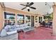 Outdoor patio space, perfect for entertaining, with comfortable seating at 6376 W Louise Dr, Glendale, AZ 85310
