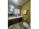 Functional bathroom with sink, toilet, and mirror at 6733 W Sherri Jean Ln, Peoria, AZ 85382